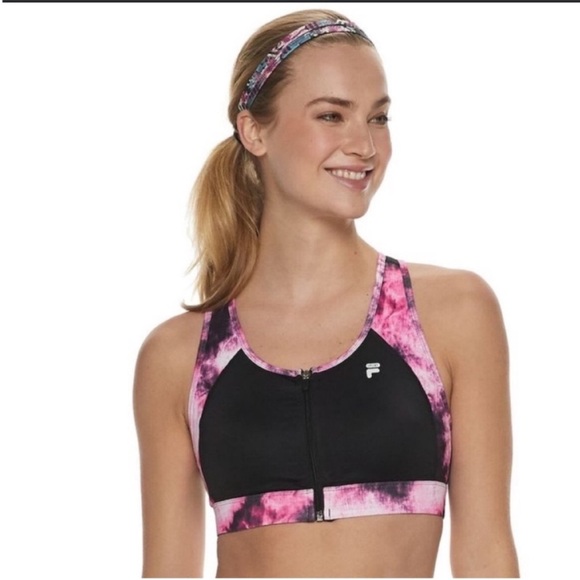 ❤️🔥FIRM PRICE❤️🔥 NWOT FILA SPORT® Zip Front Medium-Impact Sport bra - Picture 2 of 10